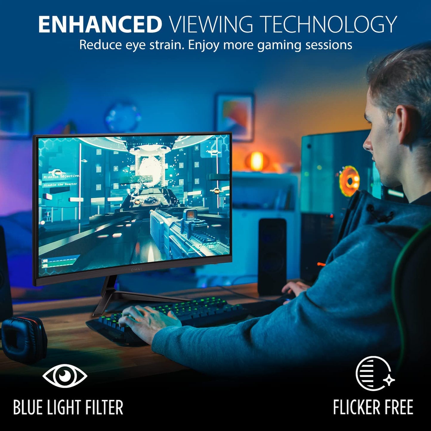 ViewSonic Omni VX2418C 24 Inch 1080p 1ms 165Hz Curved Gaming Monitor with AMD FreeSync Premium, Eye Care, HDMI and DisplayPort 24-Inch
