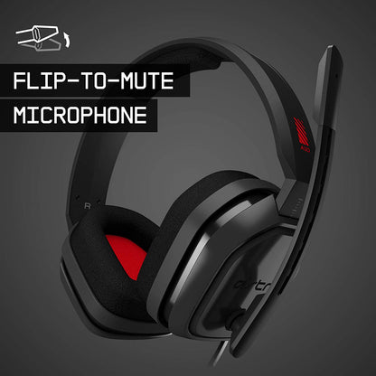 ASTRO Gaming A10 Wired Gaming Headset, Lightweight and Damage Resistant, ASTRO Audio, 3.5 mm Audio Jack, for Xbox Series X|S, Xbox One, PS5, PS4, Nintendo Switch, PC, Mac- Black