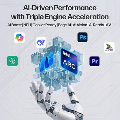 ASUS NUC 15 Pro+ Small PC, Intel Series 2 Core Ultra 7 255H, 64GB DDR5 RAM, 1TB PCIe SSD, Intel Arc 140T GPU, Thunderbolt 4, Win 11 Pro, WiFi 7, BT 5.4, High Performance AI Computing, 8K Video Editing 64GB RAM | 1TB SSD NUC 255H - KB+MS