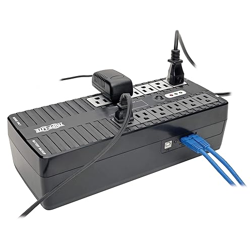 Tripp Lite 750Va 450W Ups Eco Green Battery Back Up Compact 120V USB RJ11, 12 Outlets ECO750UPS 750 VA