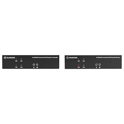 Black Box KVM Extender Over CATx - 4K, Dual-Head, HDMI/Displayport