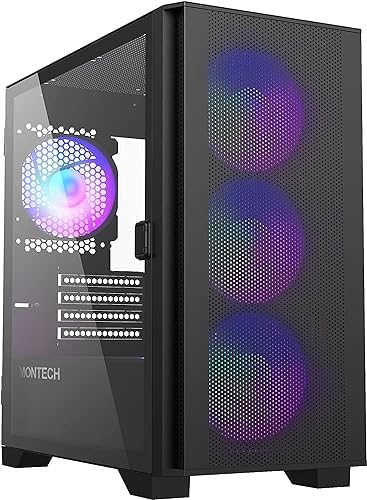 Montech AIR 100 ARGB, Micro-ATX, Tempered Glass - Schwarz AIR 100 ARGB BLACK Black