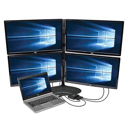 Tripp Lite B156-004-V2 4-Port DisplayPort Multi Stream Transport MST Hub, DP 1.2 to DP, UHD 4Kx2K