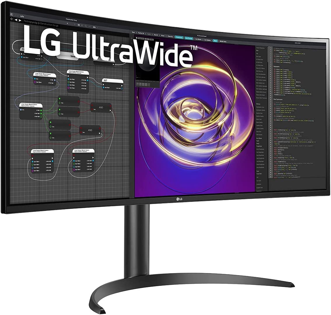 LG 34WP85CN-B.AUS 34” Curved UltraWide QHD IPS HDR Monitor with USB Type C