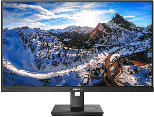 Philips Brilliance 279P1 27" Frameless Monitor, 4K UHD IPS (3840x2160), 122% sRGB, Speakers, USB-C Docking, Power-Saving PowerSensor, Height Adjustable, VESA, 4Yr Advance Replacement 27 Inch 4K UHD Brilliance P10 | USB-C Docking