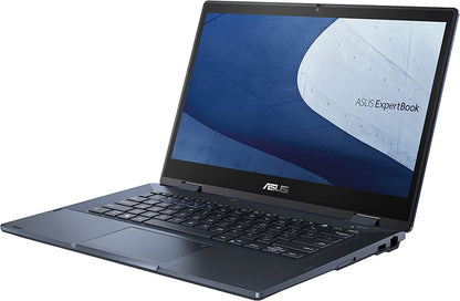 Asus B3 Series B3402FEA-Q31H-CB ExpertBook Flip Laptop 14" Touch FHD 16:9 Glossy, Intel i3-1115G4 3.0 GHz, 8GB DDR4, 256GB PCIe SSD + TPM, US MIL-STD 810H, Windows 11, Bilingual Keyboard , Black Bilingual B3-Intel i3