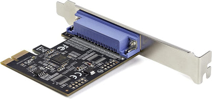 StarTech.com 1-Port Parallel PCIe Card - PCI Express to Parallel DB25 Adapter Card - Desktop Expansion LPT Controller for Printers, Scanners &amp; Plotters - SPP/ECP - Standard/Low Profile (PEX1P2) 1 Port