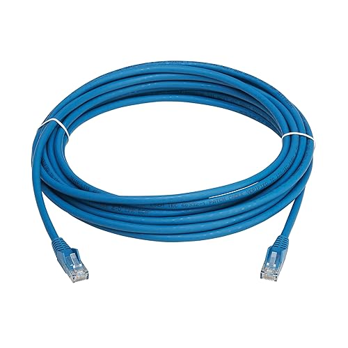 Tripp Lite Cat6 RJ45 PoE Gigabit Ethernet Cable, 23 Feet / 7 Meters, Flame-Resistant LSZH Jacket, Blue, Snagless, Power Over Ethernet, Male-to-Male, Patch LAN Cord, Lifetime Warranty (N201L-07M-BL)