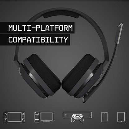 ASTRO Gaming A10 Wired Gaming Headset, Lightweight and Damage Resistant, ASTRO Audio, 3.5 mm Audio Jack, for Xbox Series X|S, Xbox One, PS5, PS4, Nintendo Switch, PC, Mac- Black