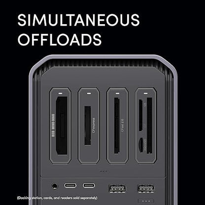 SanDisk Professional - PRO-Dock 4; 4-Bay Reader Docking Station - (1x) USB-C (USB 3.2 Gen 1) Port - SDPD14F-0000-NBAAD, Gray
