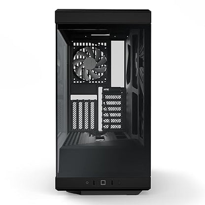 HYTE Y40 Modern Aesthetic Panoramic Tempered Glass Mid-Tower ATX Computer Gaming Case with PCIE 4.0 Riser Cable Included, Black (CS-HYTE-Y40-B)