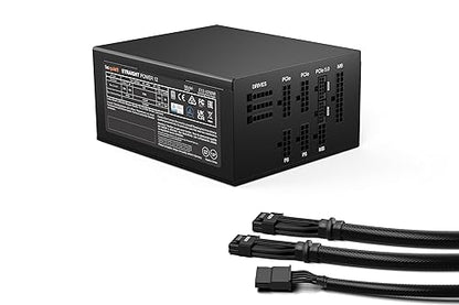 be quiet! BN517 Straight Power 12-1200w 80 Plus Platinum, ATX 3.0, Modular Power Supply, for PCIe 5.0 GPUs and GPUs with 6+2 pin connectors, Silent 135mm be quiet! Fan - BN517 1200W Platinum ATX3.0