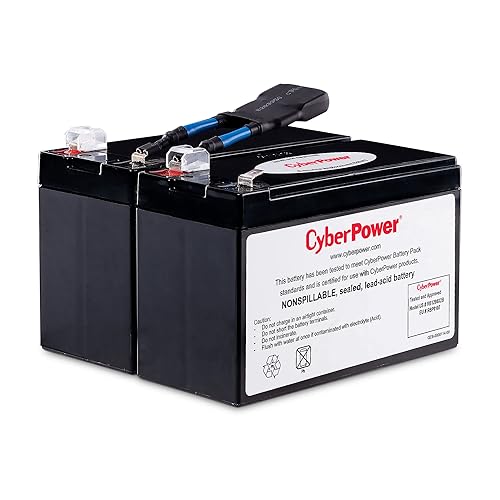 CyberPower RB1290X2B UPS Replacement Battery Cartridge, 12V/9Ah