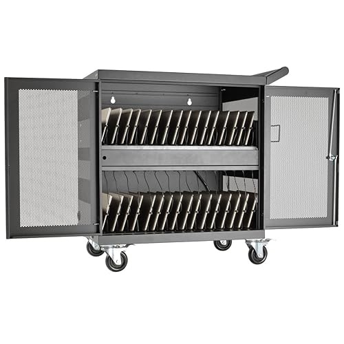 Tripp Lite 32-Port USB Charging Cart Storage Station for iPad and Android Tablets, Charge and Sync (CSC32USB) 32 Port USB Cart