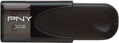 PNY 32GB Attaché 4 USB 2.0 Flash Drive - Black (P-FD32GATT4-GE) 32GB FLASH DRIVE