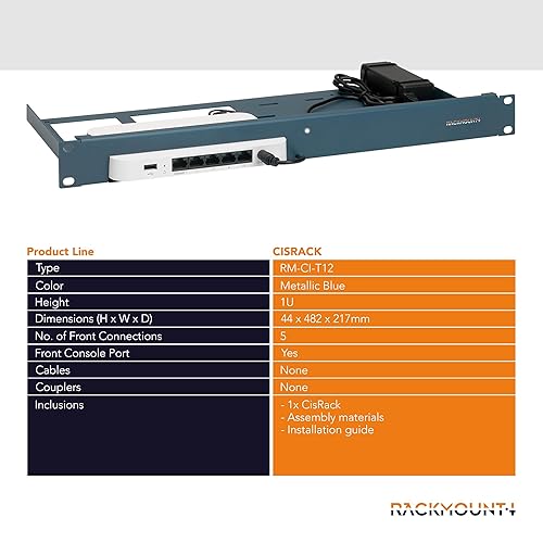 Firewall Appliance Rack Mount for Cisco Meraki - 1U Server Rack Shelf ...