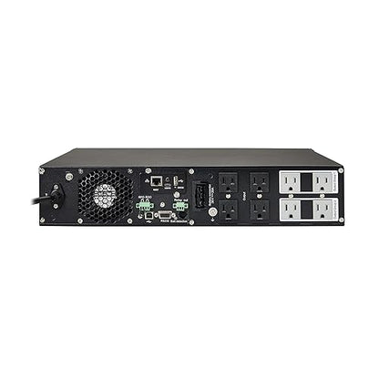 Tripp Lite 120V 750VA 675W Double-Conversion UPS - 6 Outlets, Extended Run, WEBCARDLX, LCD, USB, DB9, 2U Rack/Tower