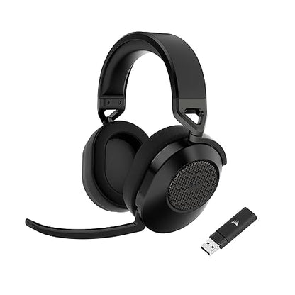 CORSAIR HS65 WIRELESS Multiplatform Gaming Headset with Bluetooth - Dolby Audio 7.1 - Omni-Directional Microphone - iCUE Compatible - PC, Mac, PS5, PS4, Mobile - Carbon