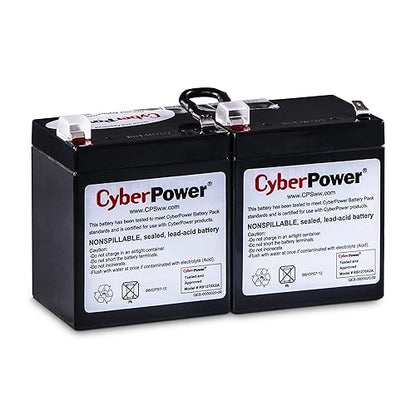CyberPower RB1270X2A UPS Replacement Battery Cartridge, Maintenance-Free, User Installable, 12V/7Ah