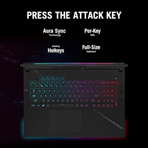 ASUS ROG Strix Scar 18 Gaming, 18” Nebula HDR 16:10 WQXGA 240Hz/3ms, 1100 nits, GeForce RTX 4080, Intel Core i9-14900HX, 32GB DDR5, 1TB PCIe SSD, Wi-Fi 6E, Win 11 Pro, G834JZR-XS96