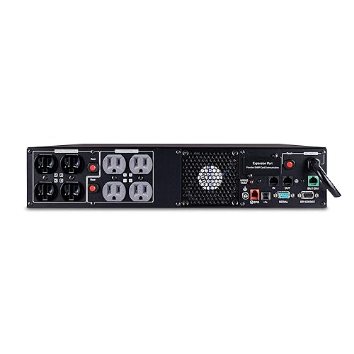 CyberPower PR1500RT2U Smart App Sinewave UPS System, 1500VA/1500W, 8 Outlets, 2U Rack/Tower, AVR