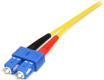 StarTech.com 4m Fiber Optic Cable - Single-Mode Duplex 9/125 - LSZH - LC/SC - OS1 - LC to SC Fiber Patch Cable (SMFIBLCSC4) Yellow 13 ft / 4 m LC to SC Single-Mode Duplex 9/125