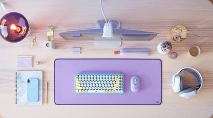 Logitech POP Keys Mechanical Wireless Keyboard with POP Mouse, Wireless Mouse &amp; Desk Mat Daydream Mint POP Keys + POP Mouse + Desk Pad