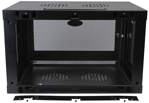 TRIPP LITE 6U Wall Mount Rack Enclosure Server Cabinet, 16.5 Deep, Switch-Depth (SRW6U), Black