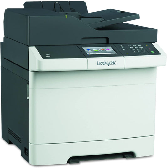 Refurbished Lexmark CX410de Color All-In One Laser Printer with Scan, Copy, Network Ready, Duplex Printing and Professional Features
