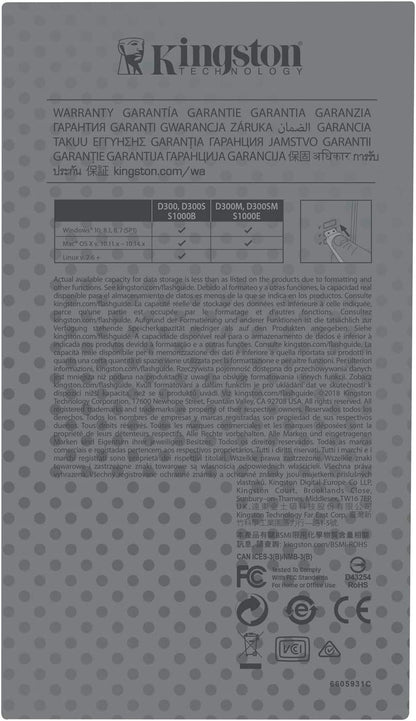 Kingston 128GB D300S AES 256 XTS Encryt