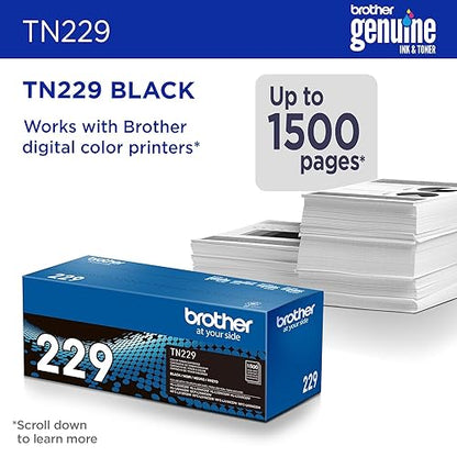 Brother Intl. Corp. Genuine TN229BK Standard Yield Black Toner Cartridge