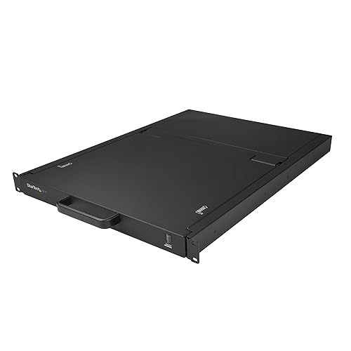 StarTech.com 8 Port Rackmount VGA KVM Console - 19 Inch LCD Monitor Display - 1U VGA KVM Console - Cables & Mounting Hardware Included (RKCONS1908K), 1.70 (43.18 mm) x 19 (482.60 mm) x 25.30 (642.62 mm)