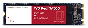 Western Digital 1TB WD Red SA500 NAS 3D NAND Internal SSD - SATA III 6 Gb/s, M.2 2280, Up to 560 MB/s - WDS100T1R0B