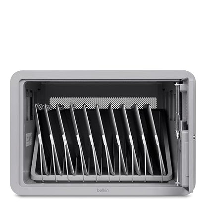 Belkin B2B117 Secure and Charge Station with Surge-Protected Power Source for All iPad Generations (Including iPad Pro), Samsung Galaxy, Chromebook, e-Readers, and Laptops Up to 13-Inch, Designed for School, Classroom and Home Use