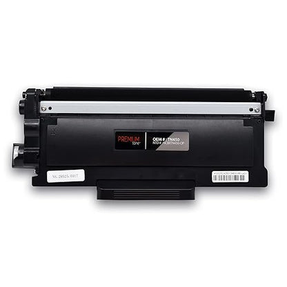 Premium Tone 3-Pack Replacement for Brother TN450 TN-450 - Black Toner