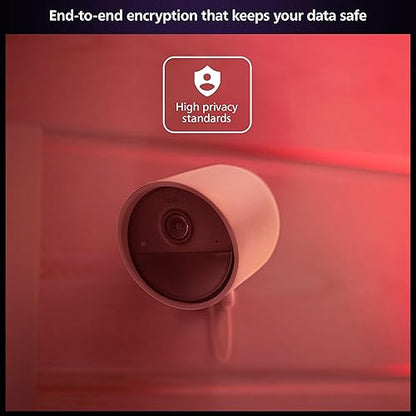 Philips Hue Secure Wired Smart Home Security Camera, White - 1 Pack - 1080P HD Video - Night Vision - Motion Detection - Two-Way Talk - Indoor/Outdoor - Weatherproof - Works with Hue App