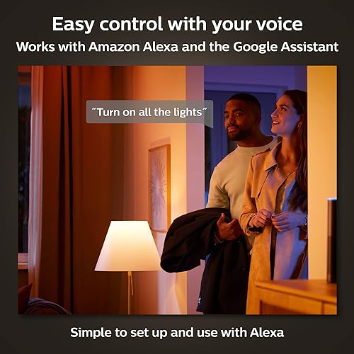 Philips Hue White Ambiance E12 LED Candle Light Bulb, Bluetooth & Zigbee compatible (Hue Hub Optional), Works with Alexa & Google Assistant