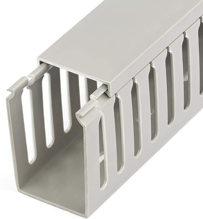 StarTech.com Cable Management Raceway w/Parallel Slots 78in - Network Cable Hider Kit - Slotted Wall Wire Duct System - Cord Concealer Channel - Surface Mount Wiring Channel PVC UL Rated (CBMWD5075) 2.0 in (5 cm) x 3.0 in (75 mm)