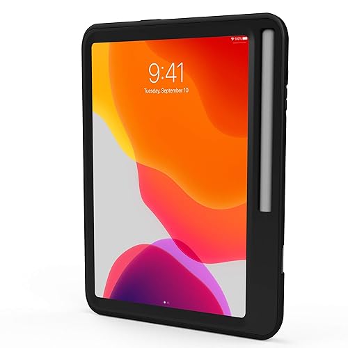 CTA Digital: Protective Case with Built-in 360-Degree Rotatable Grip Kickstand & Pen Slot for Samsung S6 Lite Tablet
