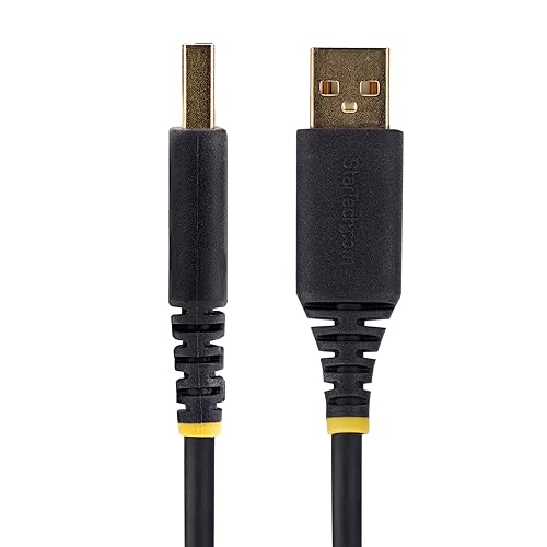 StarTech.com 1ft/30cm USB to Null Modem Serial Adapter Cable, COM Retention, FTDI, USB-A to RS232, Changeable DB9 Nuts/Screws