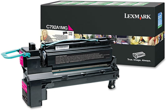 Lexmark C792A1MG Toner Cartridge, Magenta-in Retail Packaging