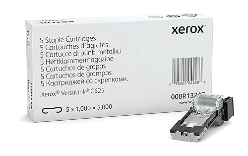 Xerox Staple Cartridge Refill (5-Pack) - Laser - 5000 Pages - 5 Pack