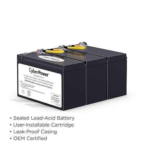 CyberPower RB1290X3B UPS Replacement Battery Cartridge, Maintenance-Free, User Installable, 12V/9Ah
