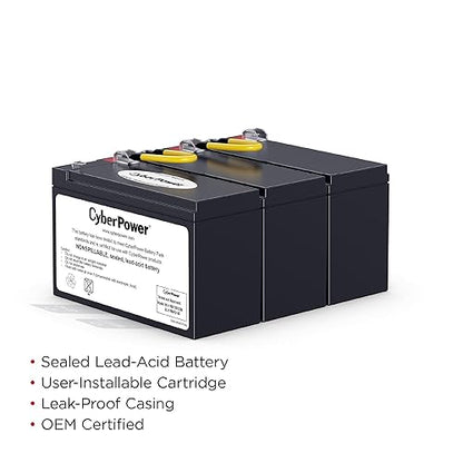CyberPower RB1290X3B UPS Replacement Battery Cartridge, Maintenance-Free, User Installable, 12V/9Ah