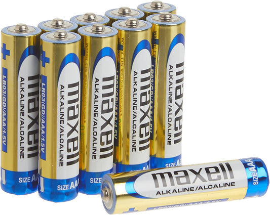 Maxell 723810 Ready-to-go Long Lasting and Reliable Alkaline Battery AAA Cell 10-Pack