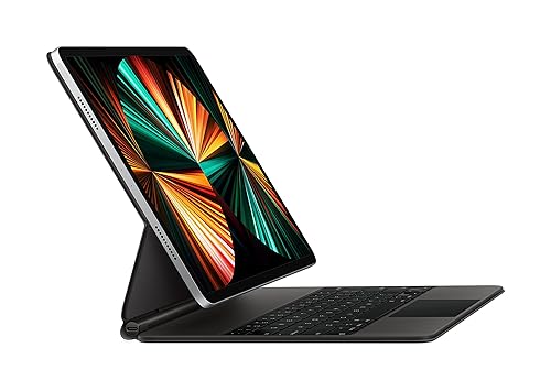 Apple Magic Keyboard: iPad Keyboard and case for iPad Pro 12.9-inch (3rd, 4th, 5th and 6th Generation), Great Typing Experience, Built-in trackpad, US English - Black US English Black
