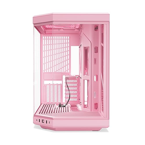 HYTE Y70 Dual Chamber ATX Mid Tower Modern Aesthetic Case - Strawberry Milk