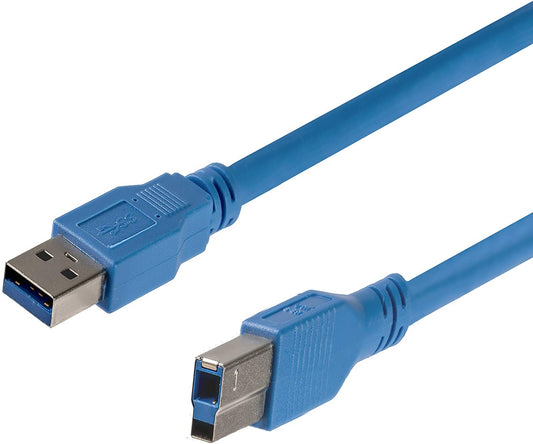 StarTech.com 3 ft / 91cm SuperSpeed USB 3.0 Cable A to B - USB 3 A (m) to USB 3 B (m) (USB3SAB3) 3 ft / 1m Blue