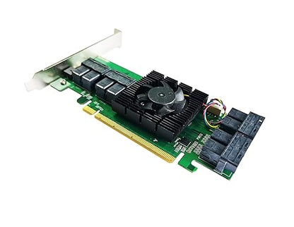 Highpoint SSD7180– PCIe 3.0 x16 8-Port U.2 NVMe RAID AIC RAID Controller Card