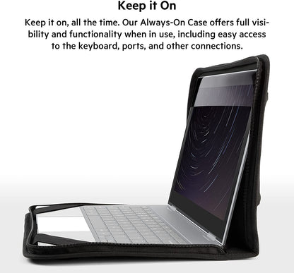 Belkin Always-On Laptop Sleeve Case Compatible with up to 14 inch Laptop, Tablet, ChromeBook, iPad and MacBook for Device Protection with Two Pockets 14" or smaller Always-On